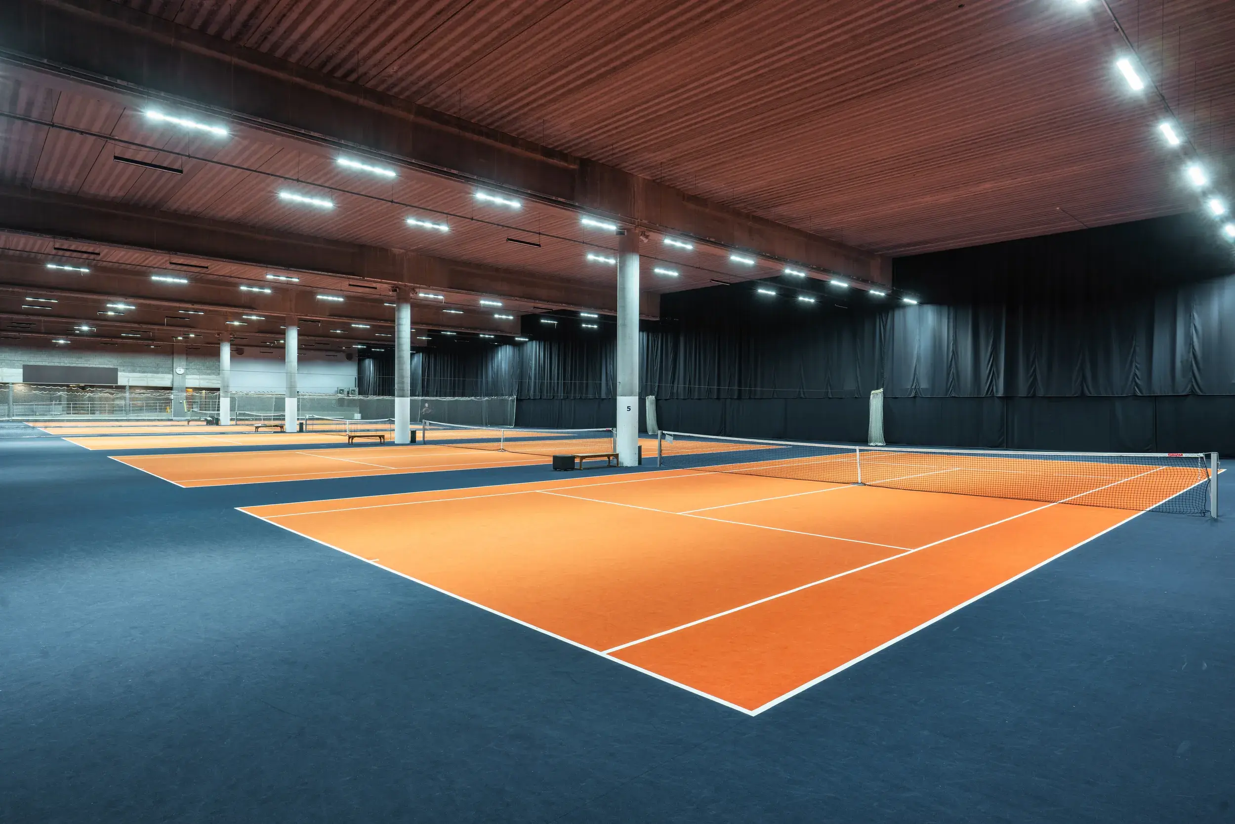 Indoor tennis courts