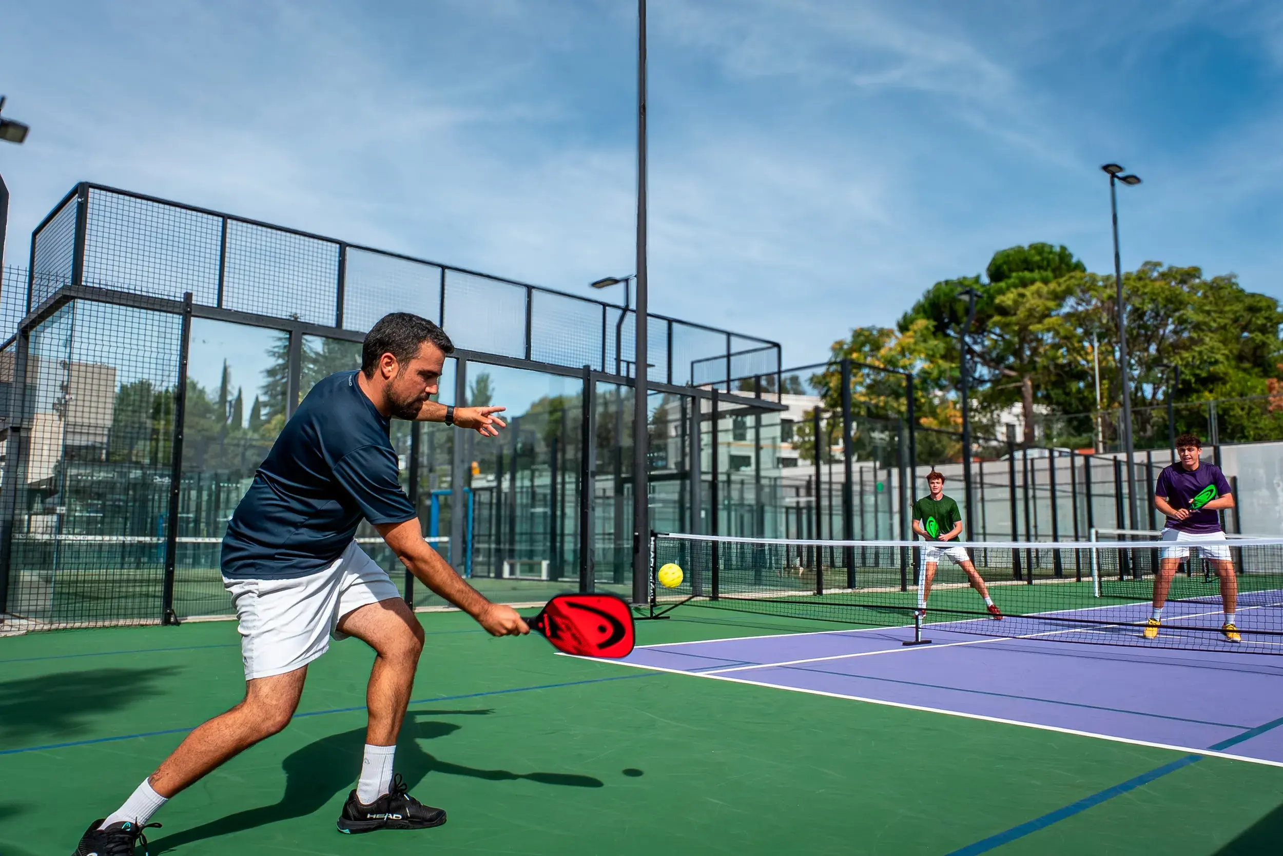 People playing pickleball in Aravaca