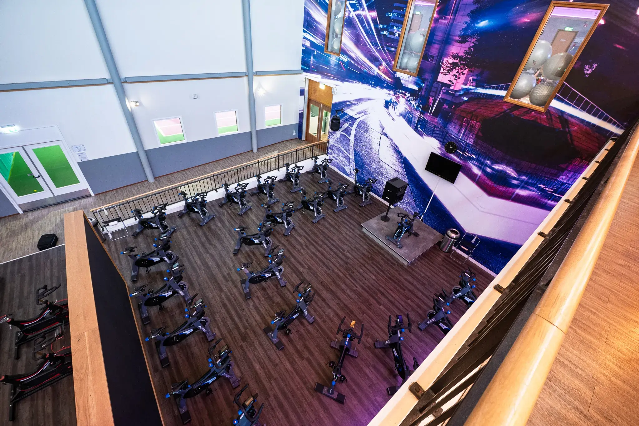 Gym floor at David Lloyd Eindhoven