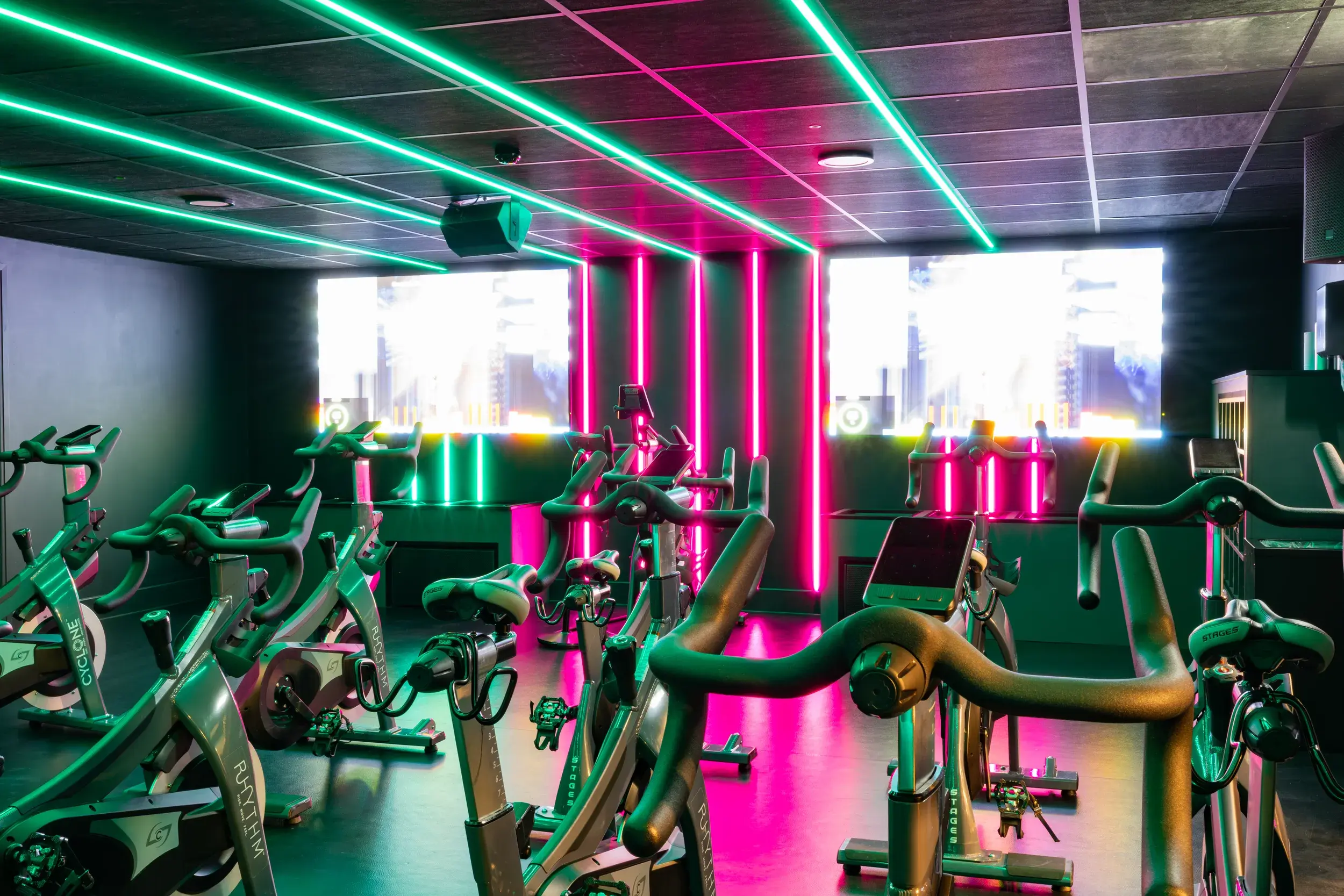 Cycling studio at David Lloyd Lichfield