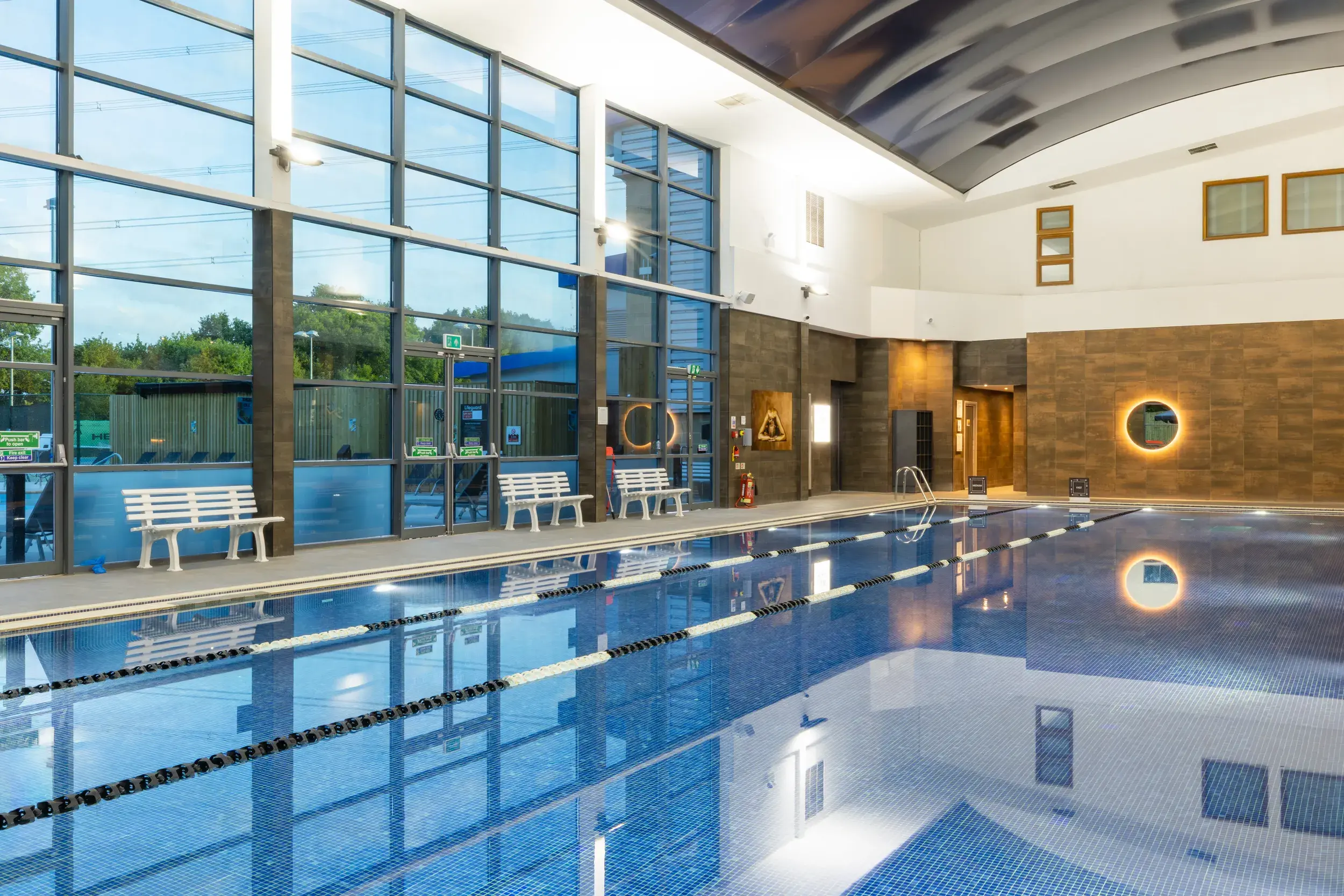 The indoor swimming pool