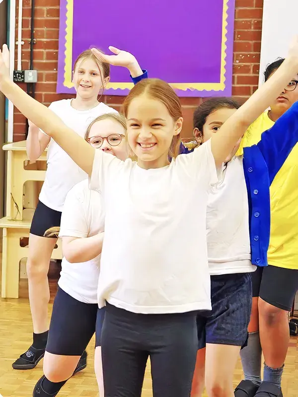Girls enjoying a movement class