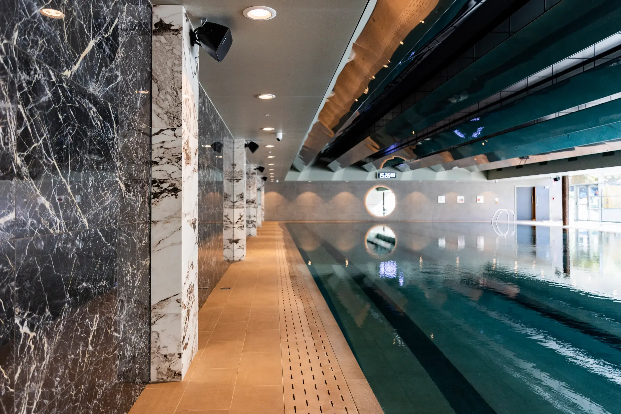 A tranquil inoor pool
