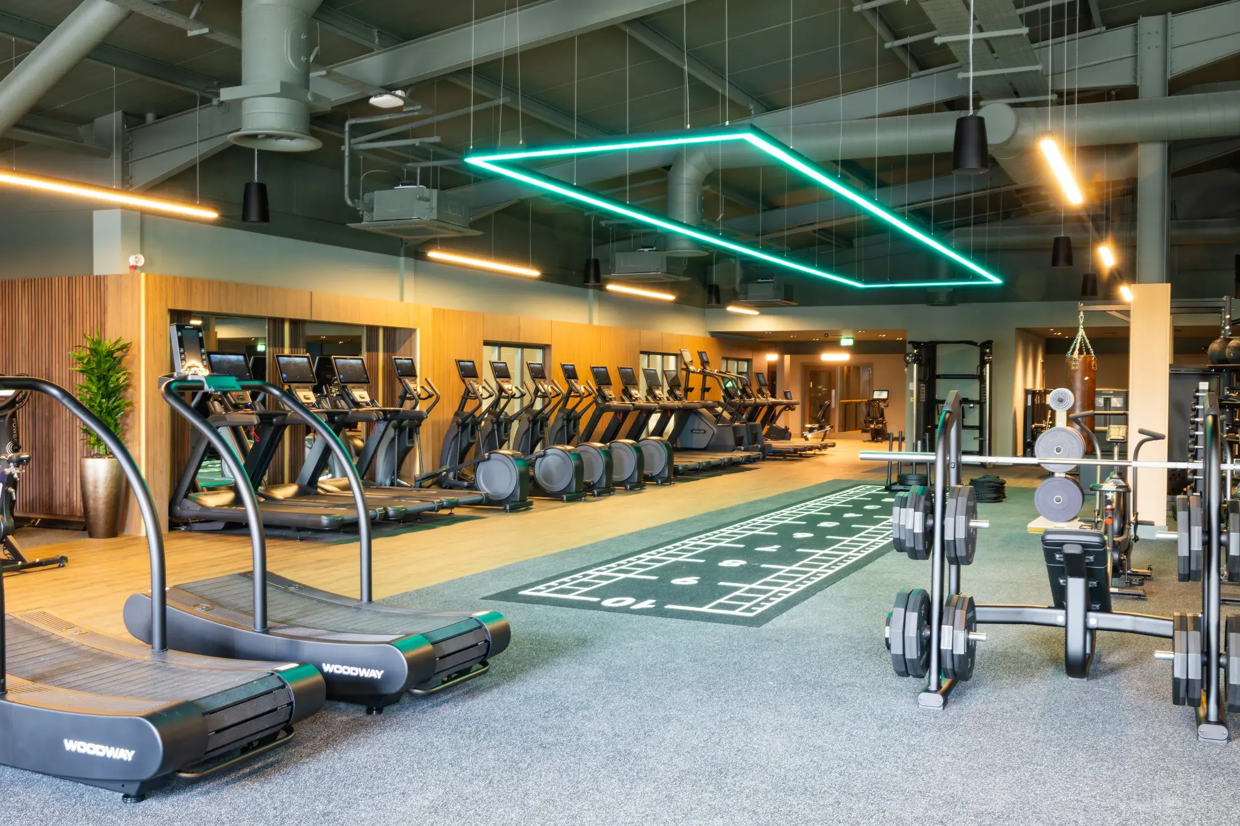 The gym floor at David Lloyd Shrewsbury