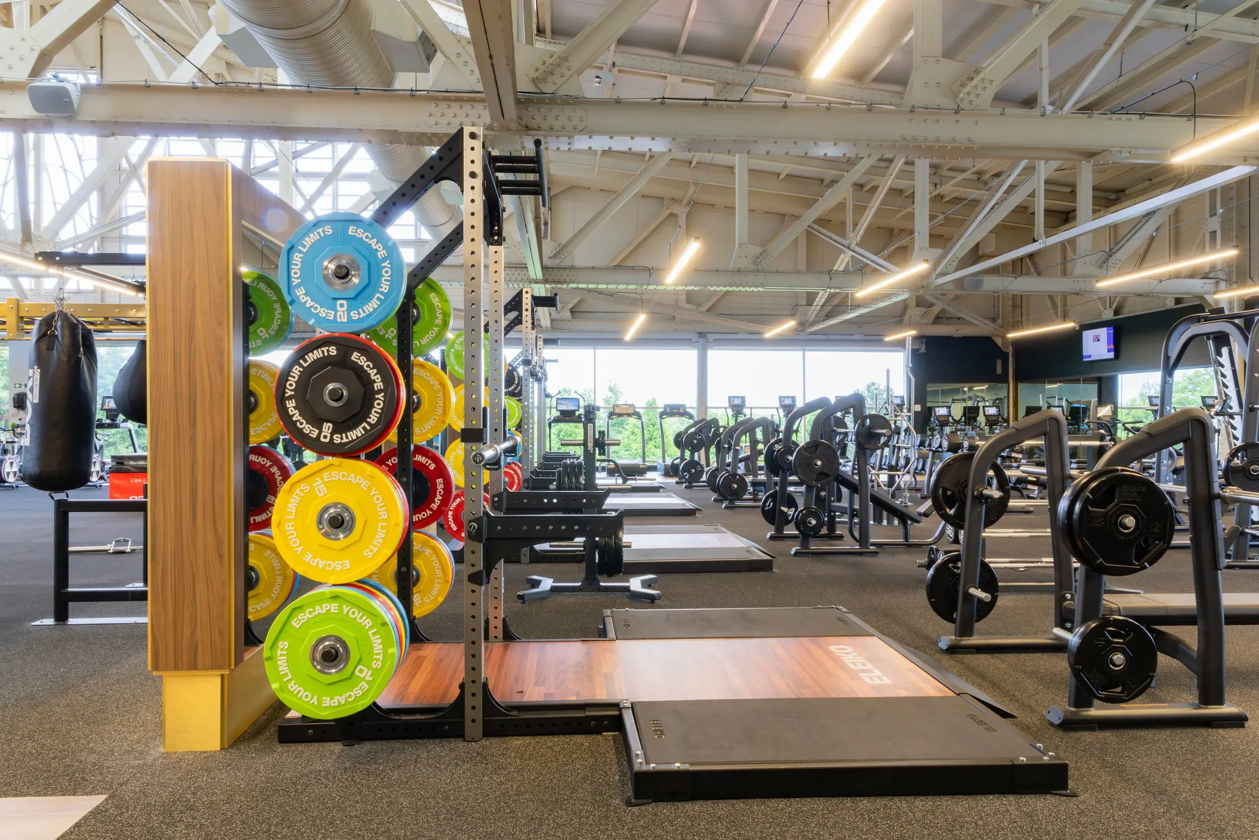 Weights area at David Lloyd Liverpool Speke