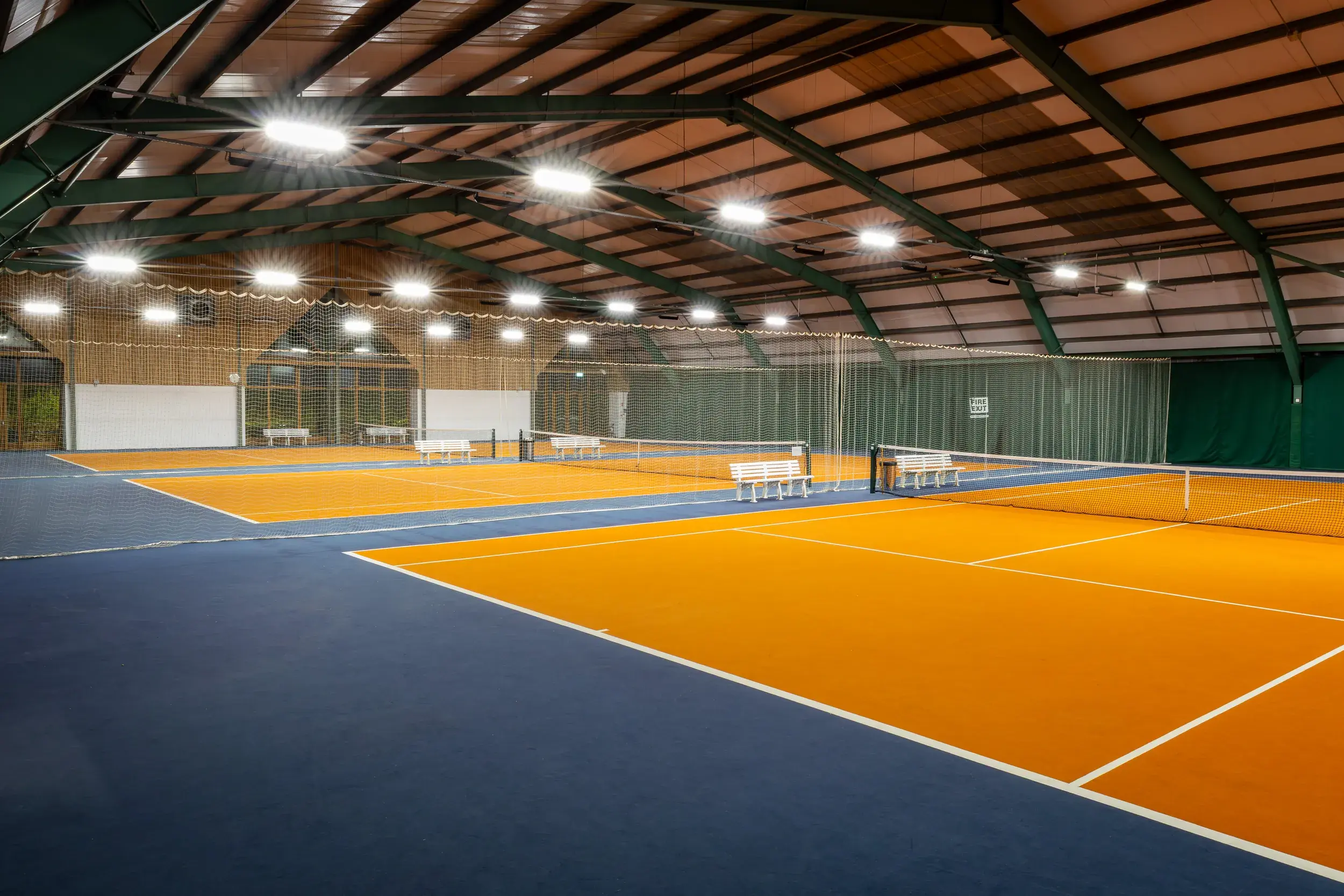 indoor tennis court