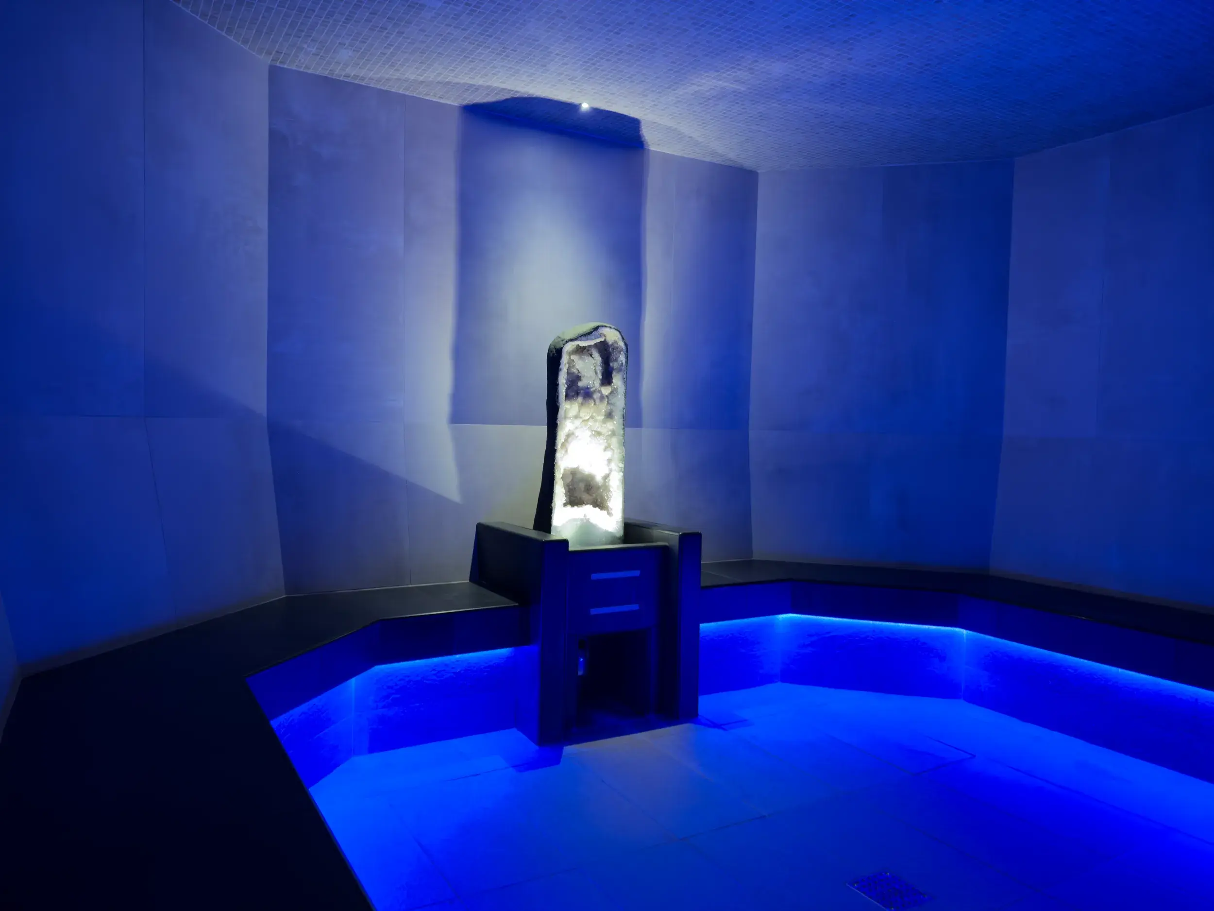 Crystal steam room