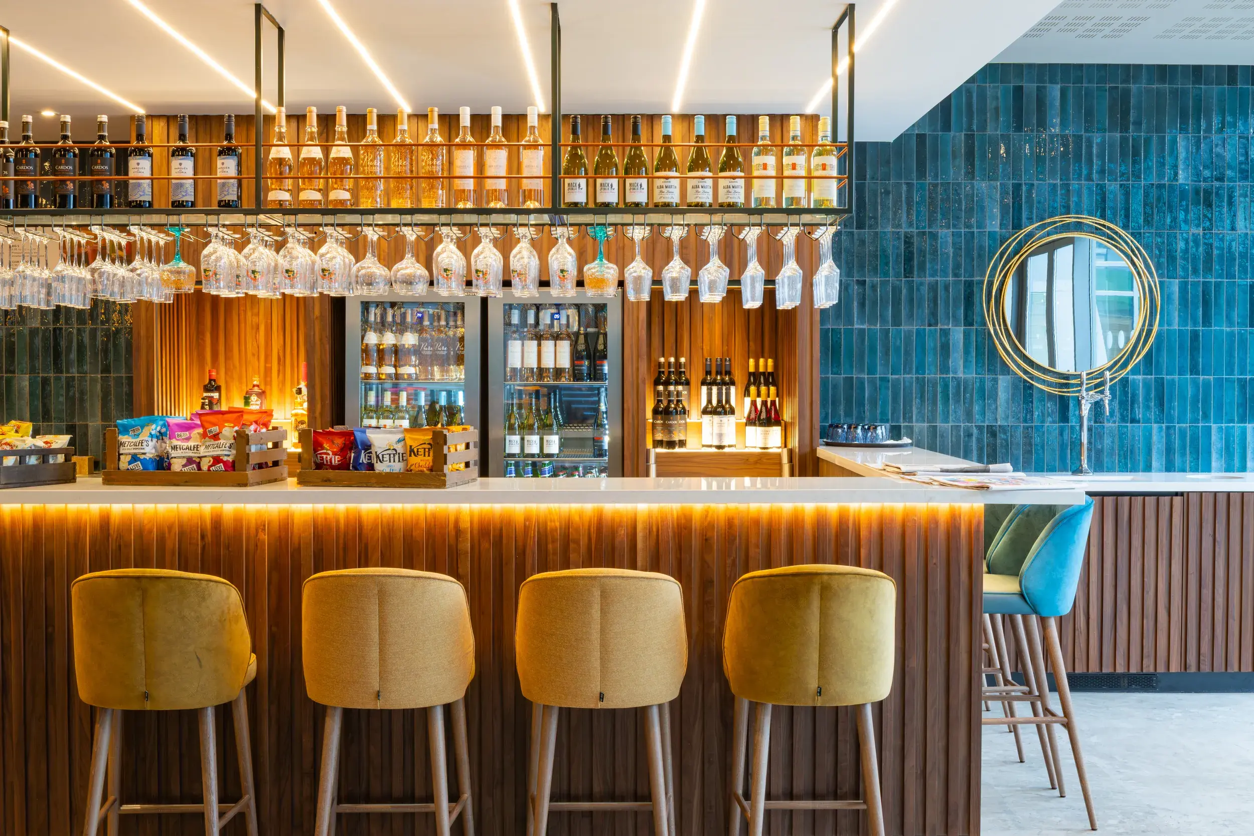 A bar in the Clubroom