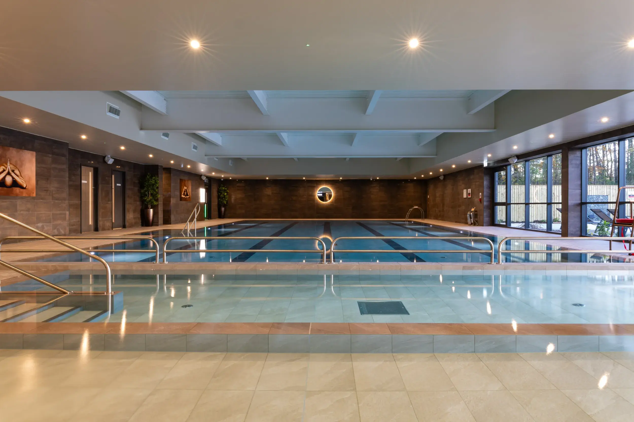 The indoor swimming pool