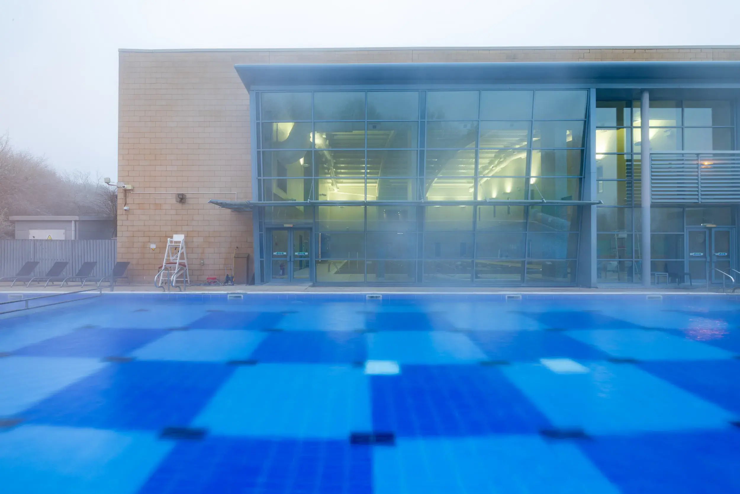 The outdoor pool at Glasgow West End