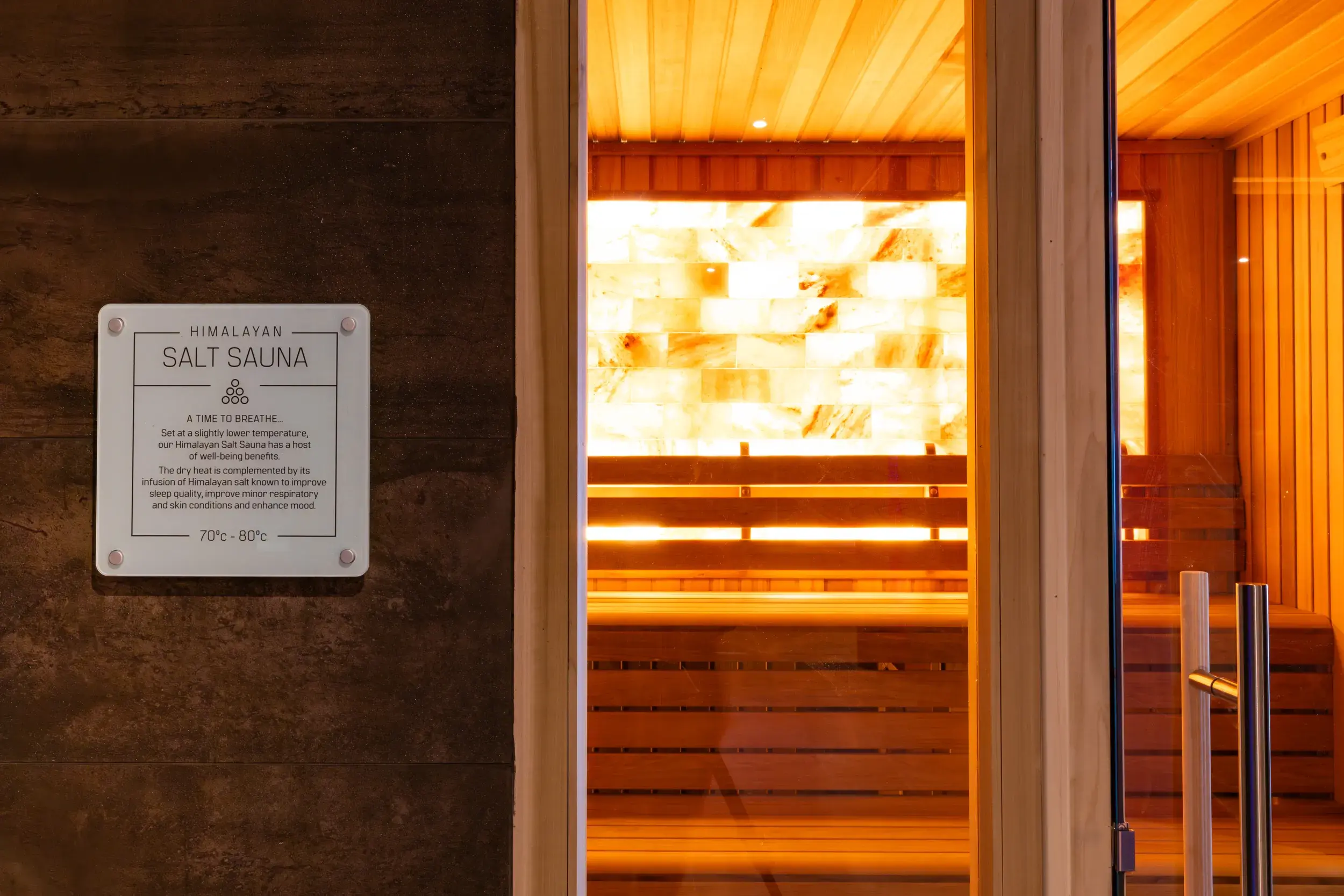 Himalayan salt sauna