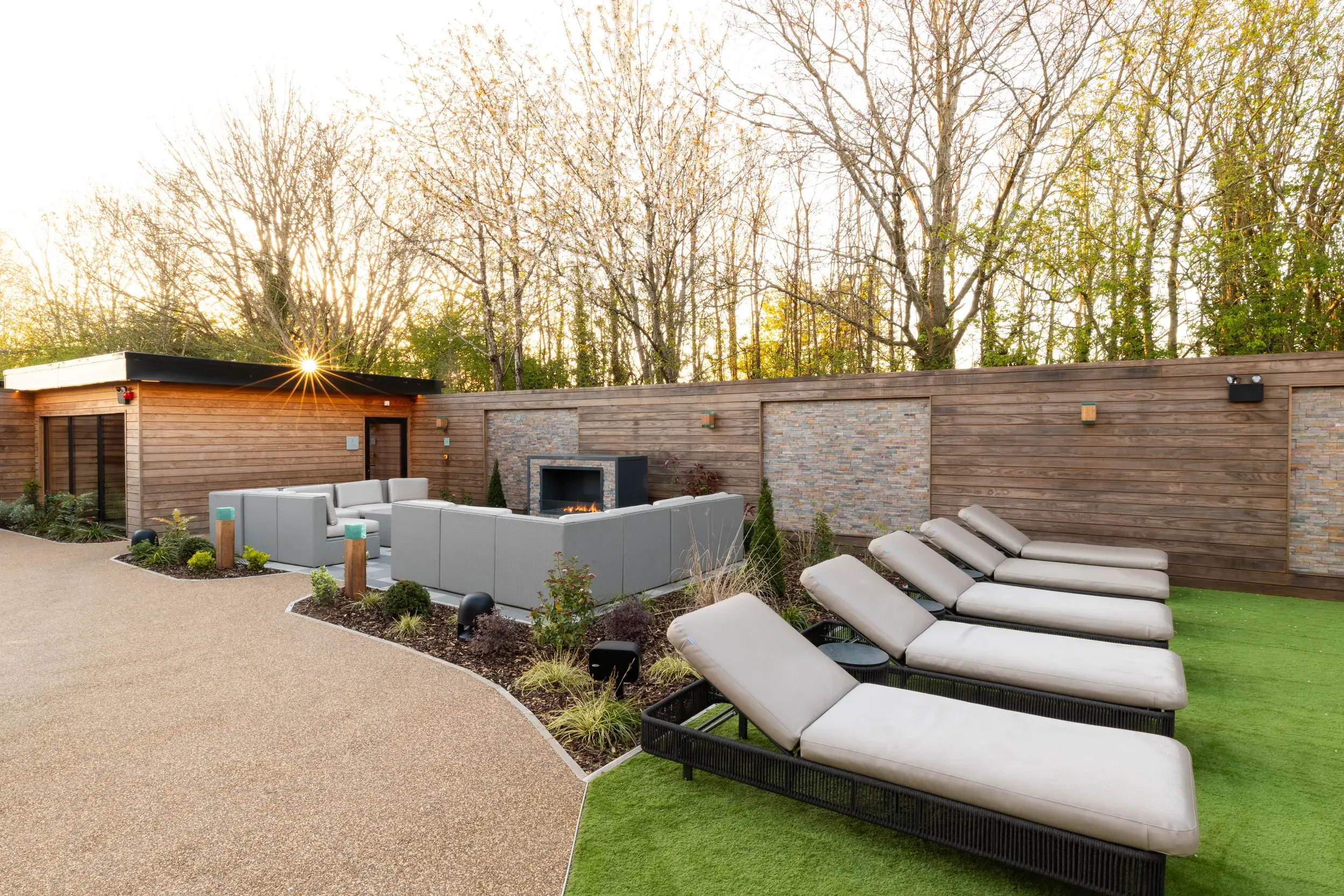 Outdoor seating area