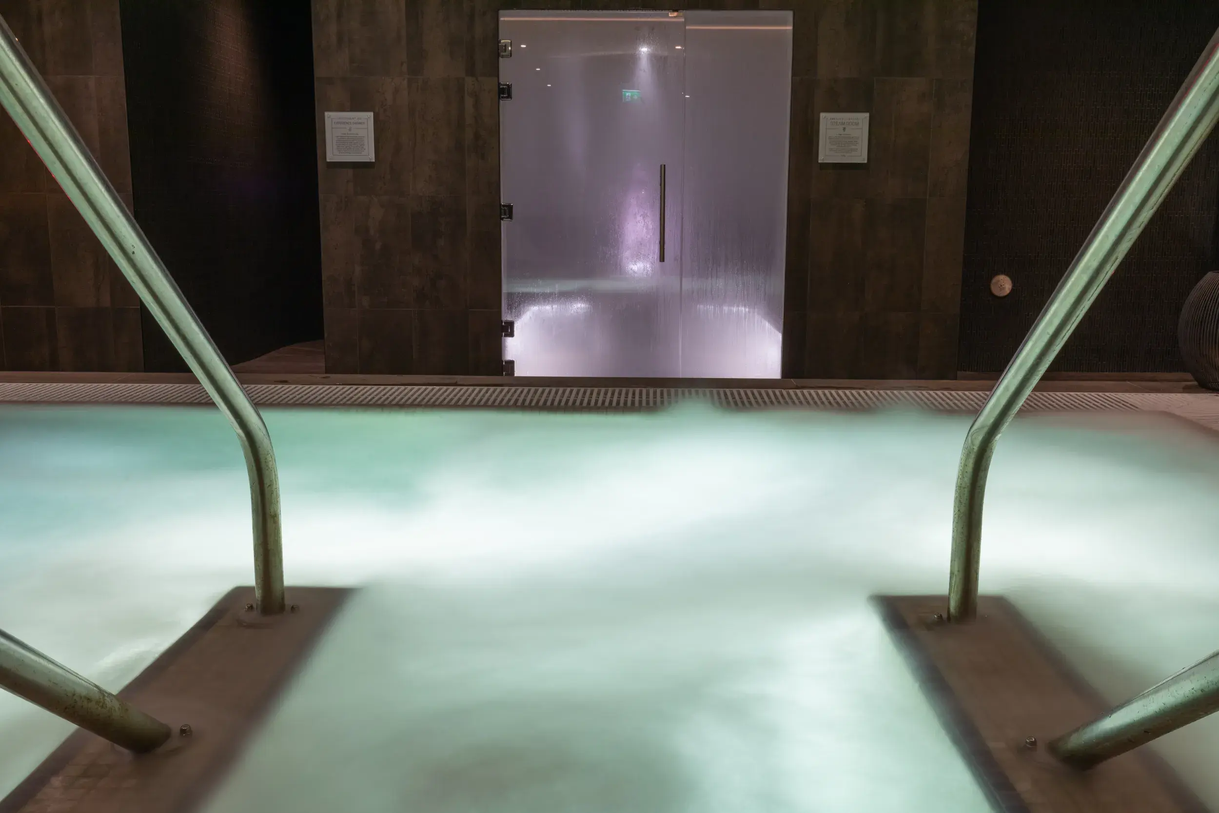 Elegant loungers in the spa