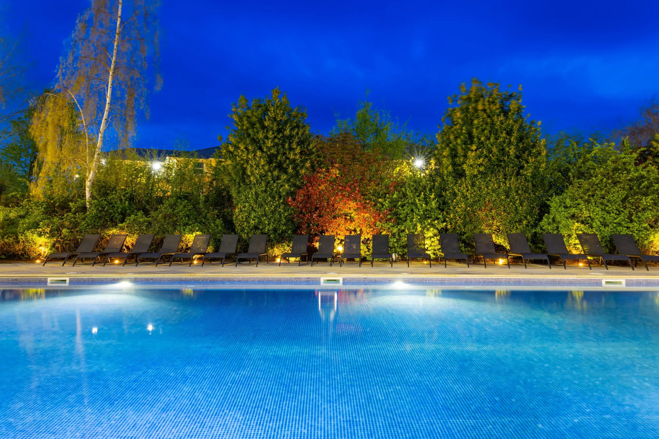 The outdoor pool at David Lloyd Gloucester 