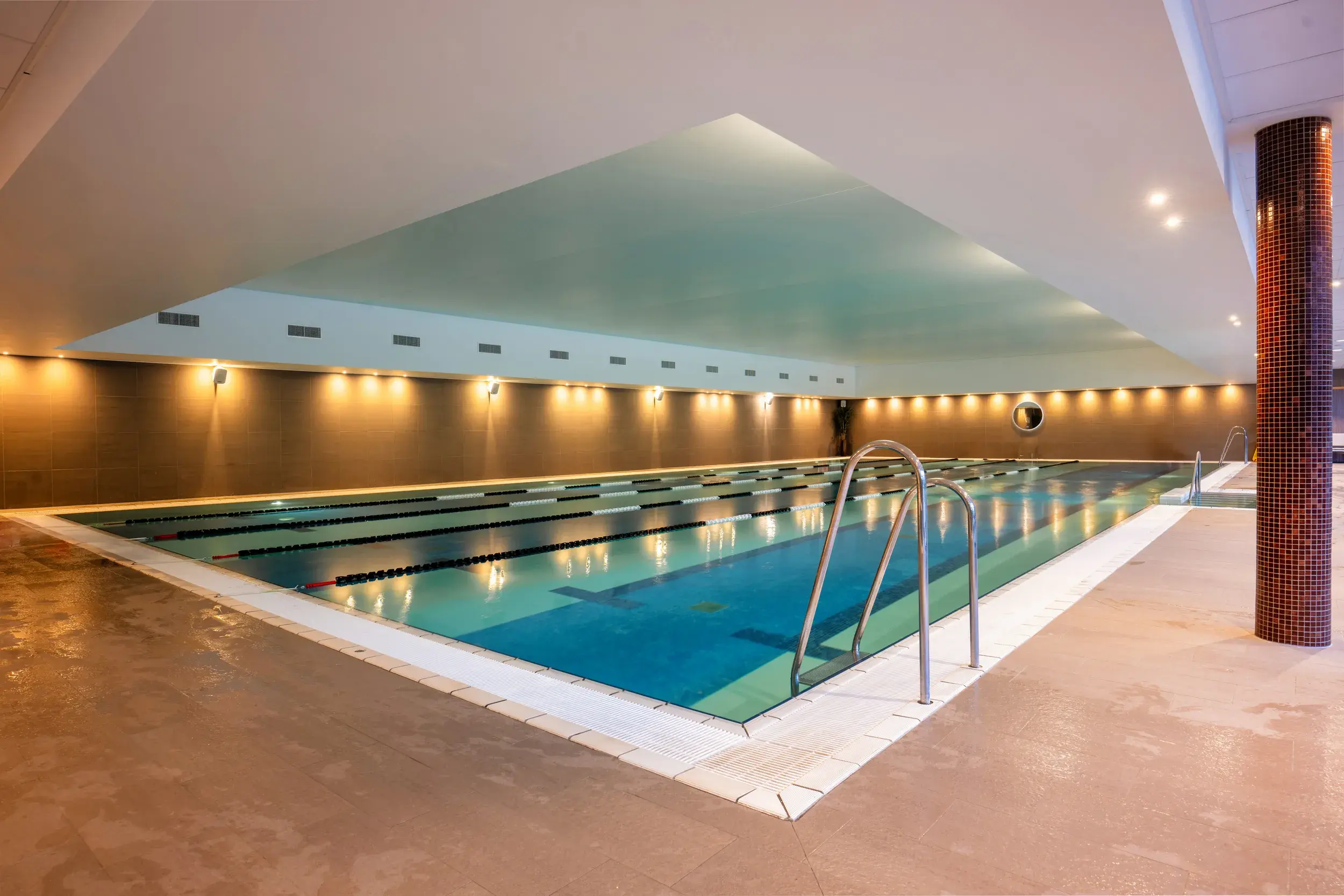 The indoor swimming pool