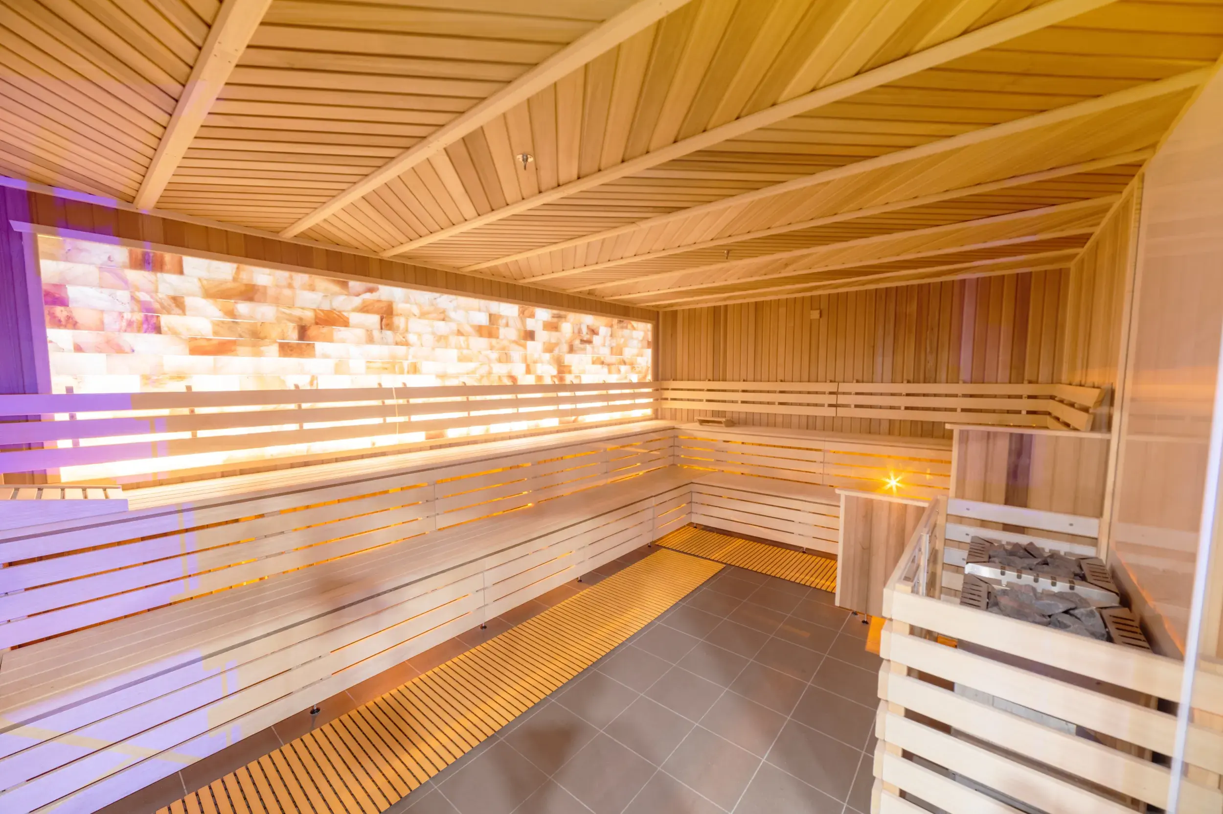 The Himalayan salt sauna