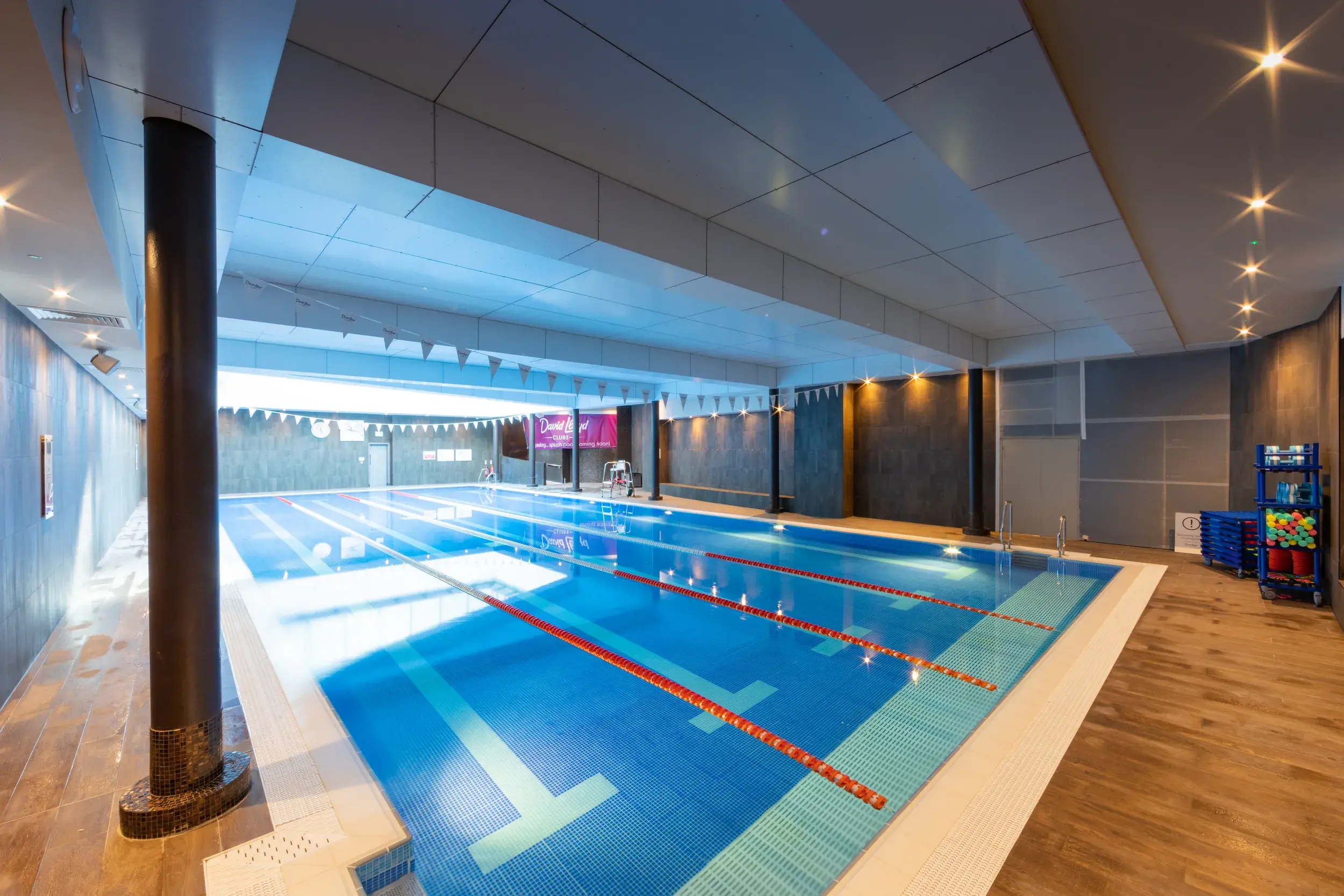The indoor swimming pool